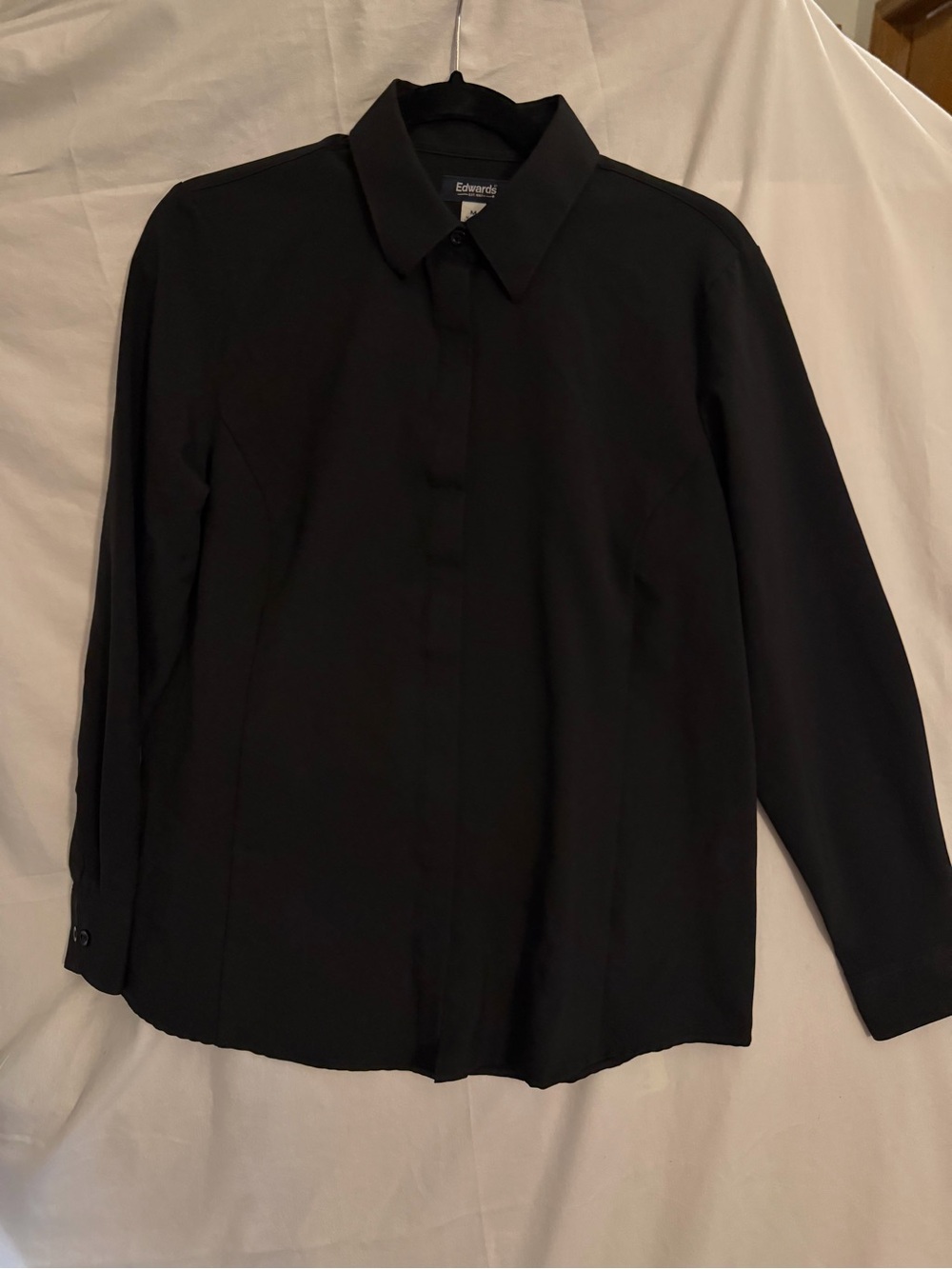 #556 catering Women’s Black Long-Sleeve Dress Shirt